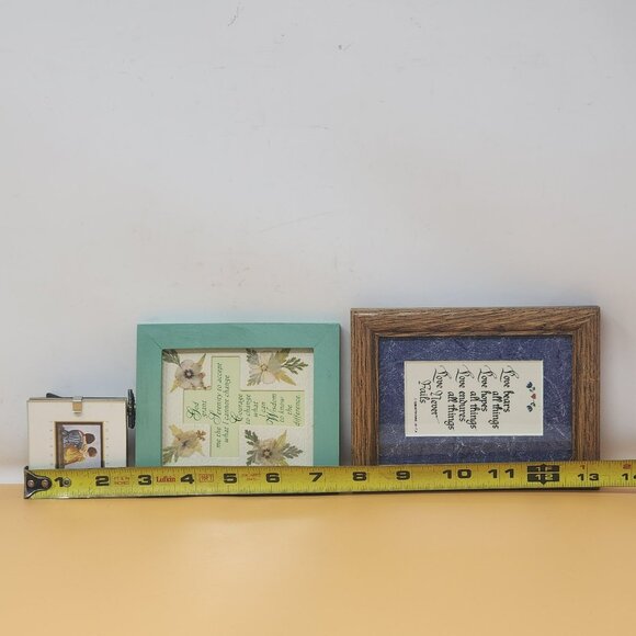 Lot of3Picture Frames God Grant Me Serenity Love Bears All Things Forever Friend - Picture 7 of 8